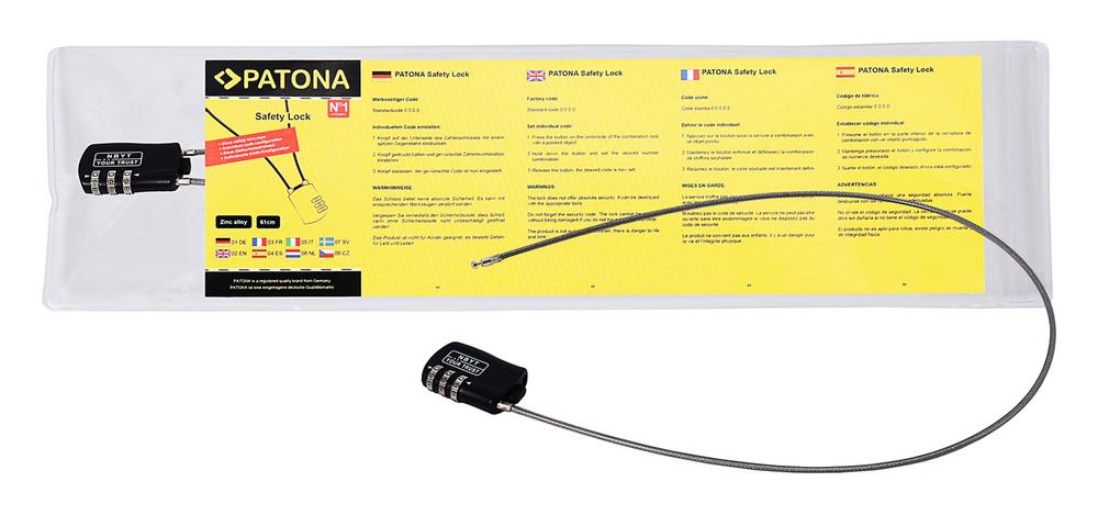 PATONA lucchetto per E‑Scooter con codice numerico a 3 cifre 61 cm PATONA lucchetto per E‑Scooter con codice numerico a 3 cifre 61 cm