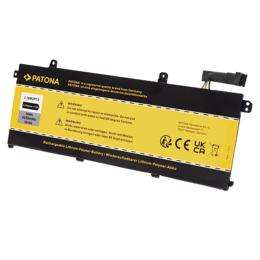 PATONA bateria para Lenovo ThinkPad T14 Gen1 L18M3P73 PATONA bateria para Lenovo ThinkPad T14 Gen1 L18M3P73
