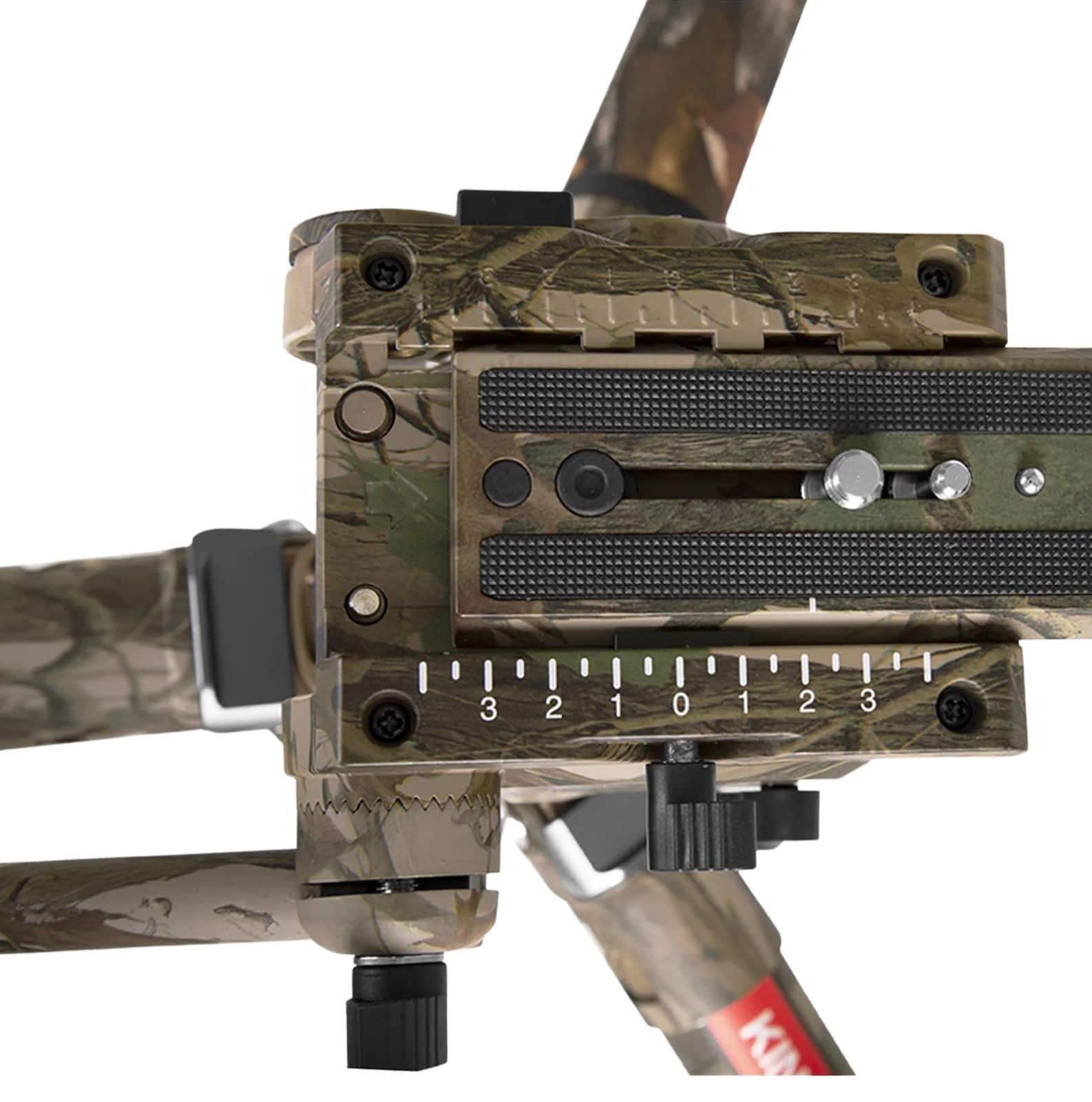 Trípode de carbono de camuflaje Mountain Series C85M con cabeza de trípode VT-3550M Trípode de carbono de camuflaje Mountain Series C85M con cabeza de trípode VT-3550M