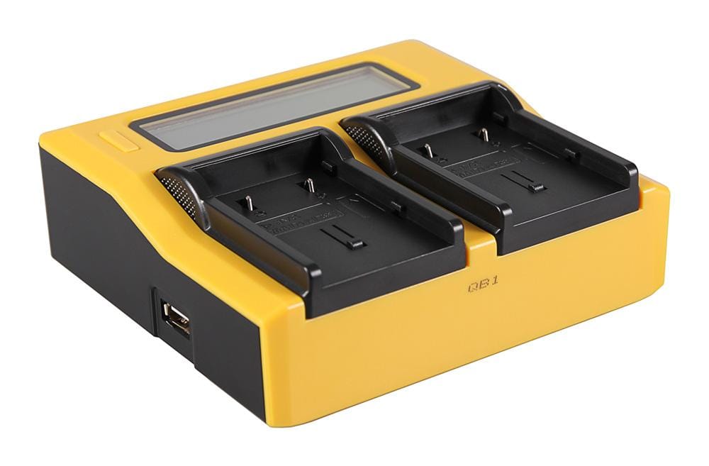 Caricabatterie Dual LCD USB PATONA per fotocamere JVC BNVF707 BN-VF707 BNVF707U BN-VF707U