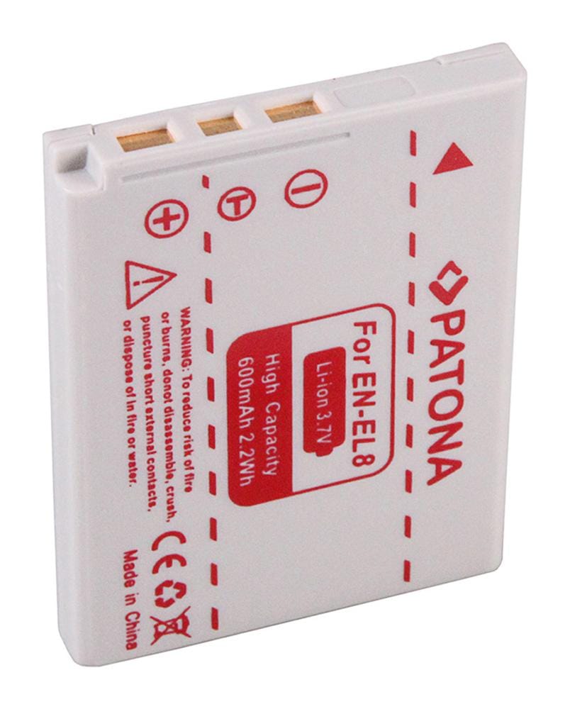 Patona Batteria per Nikon Coolpix P2 P1 S3 S2 S1 ENEL8 EN-EL8