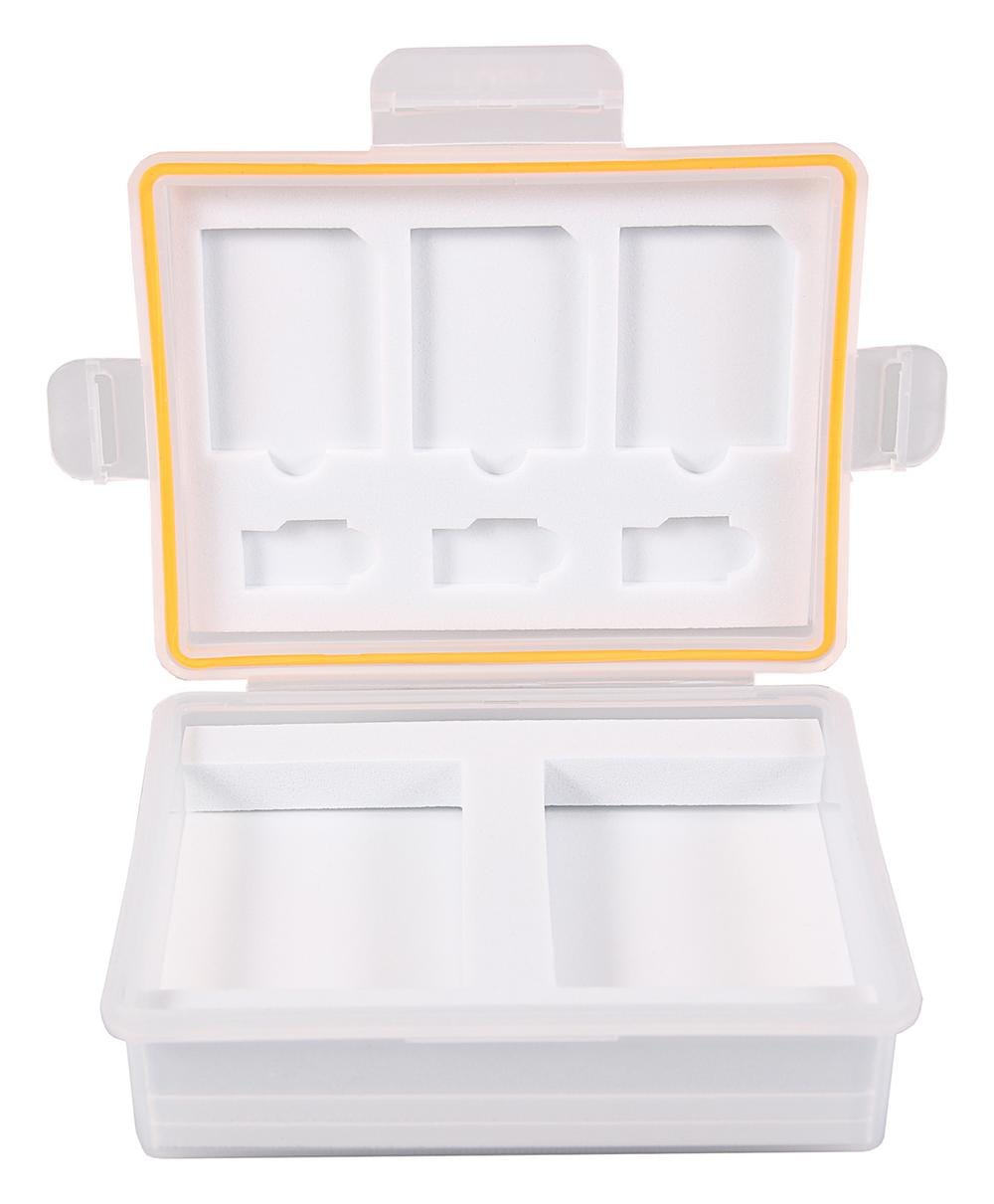 PATONA Custodia per batterie e schede di memoria per Canon LP-E10, Nikon EN-EL23, Fuji NP-W126, Panasonic DMW-BLG10 PATONA Custodia per batterie e schede di memoria per Canon LP-E10, Nikon EN-EL23, Fuji NP-W126, Panasonic DMW-BLG10