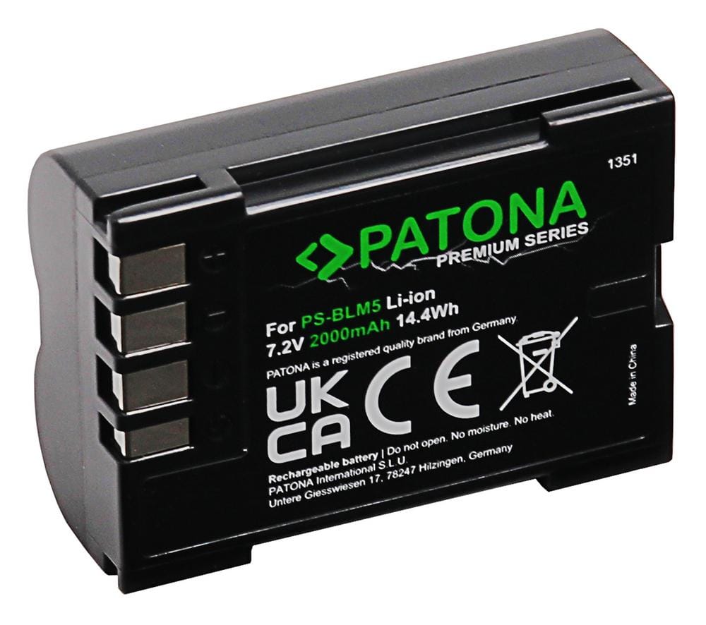 PATONA Premium Batería para Olympus BLM1 BLM5 E1 E3 E5 E300 E330 E500 E510 E520 C-8080 C-7070 C-5060 PATONA Premium Batería para Olympus BLM1 BLM5 E1 E3 E5 E300 E330 E500 E510 E520 C-8080 C-7070 C-5060
