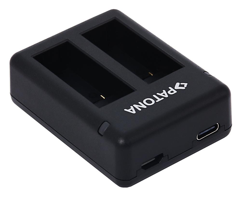 PATONA USB Dual Charger for GoPro Hero 9 Hero 10 Hero 11 AHDBT901 ADBAT001 ADDBD-211 with Micro-USB