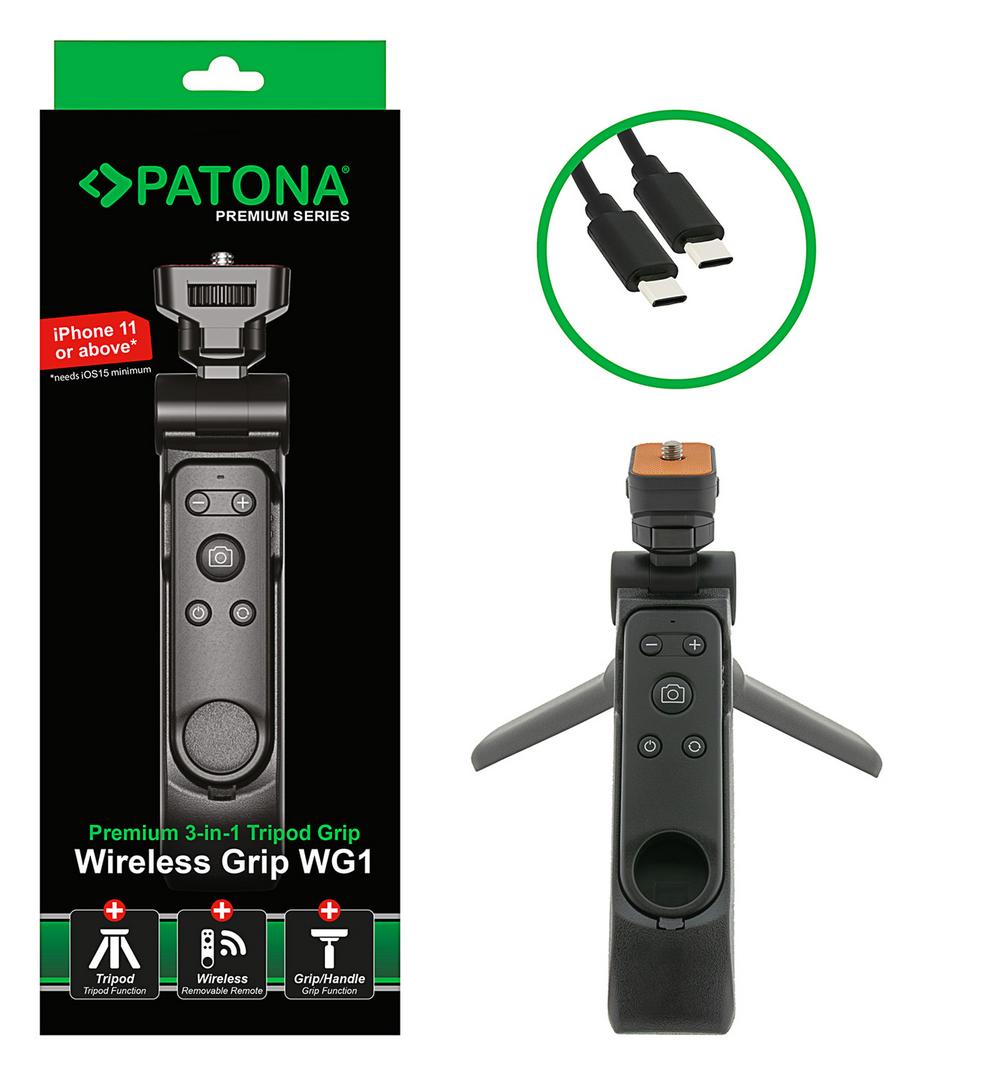 PATONA Premium Vlog Selfie Tripod Wireless Grip WG1 PATONA Premium Vlog Selfie Tripod Wireless Grip WG1