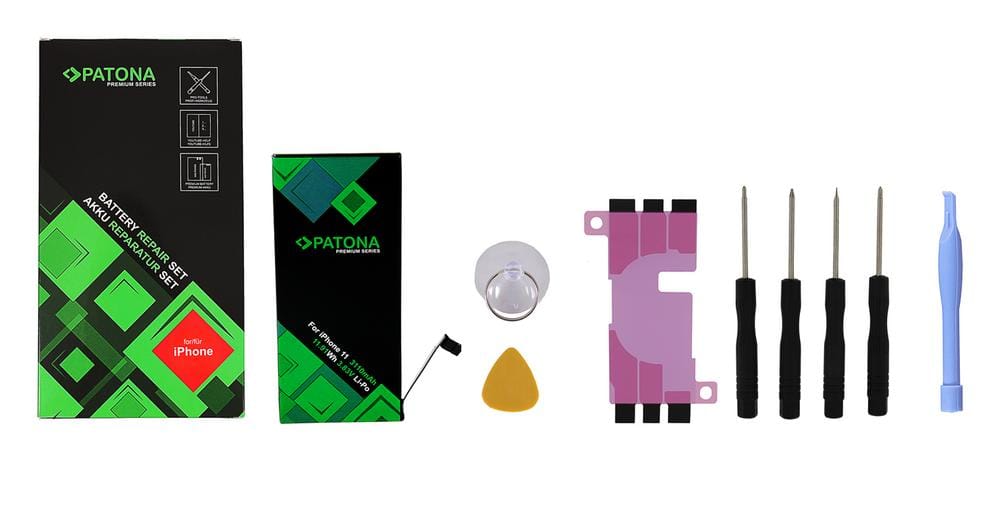 PATONA Premium Battery for Apple iPhone 11 A2111 A2221 A2223 616-00641 616-00644 with Tool Set PATONA Premium Battery for Apple iPhone 11 A2111 A2221 A2223 616-00641 616-00644 with Tool Set