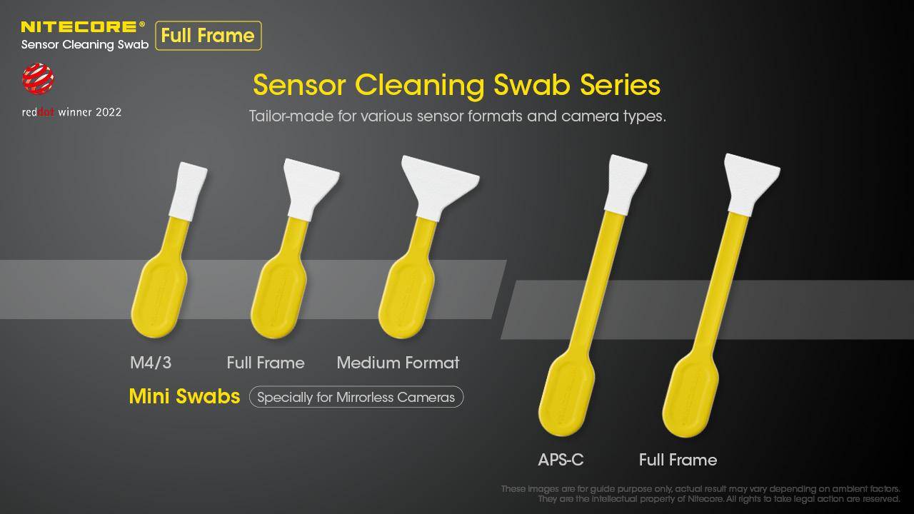 Nitecore sensor cleaning sticks - The solution for dust-free sensors Nitecore sensor cleaning sticks - The solution for dust-free sensors