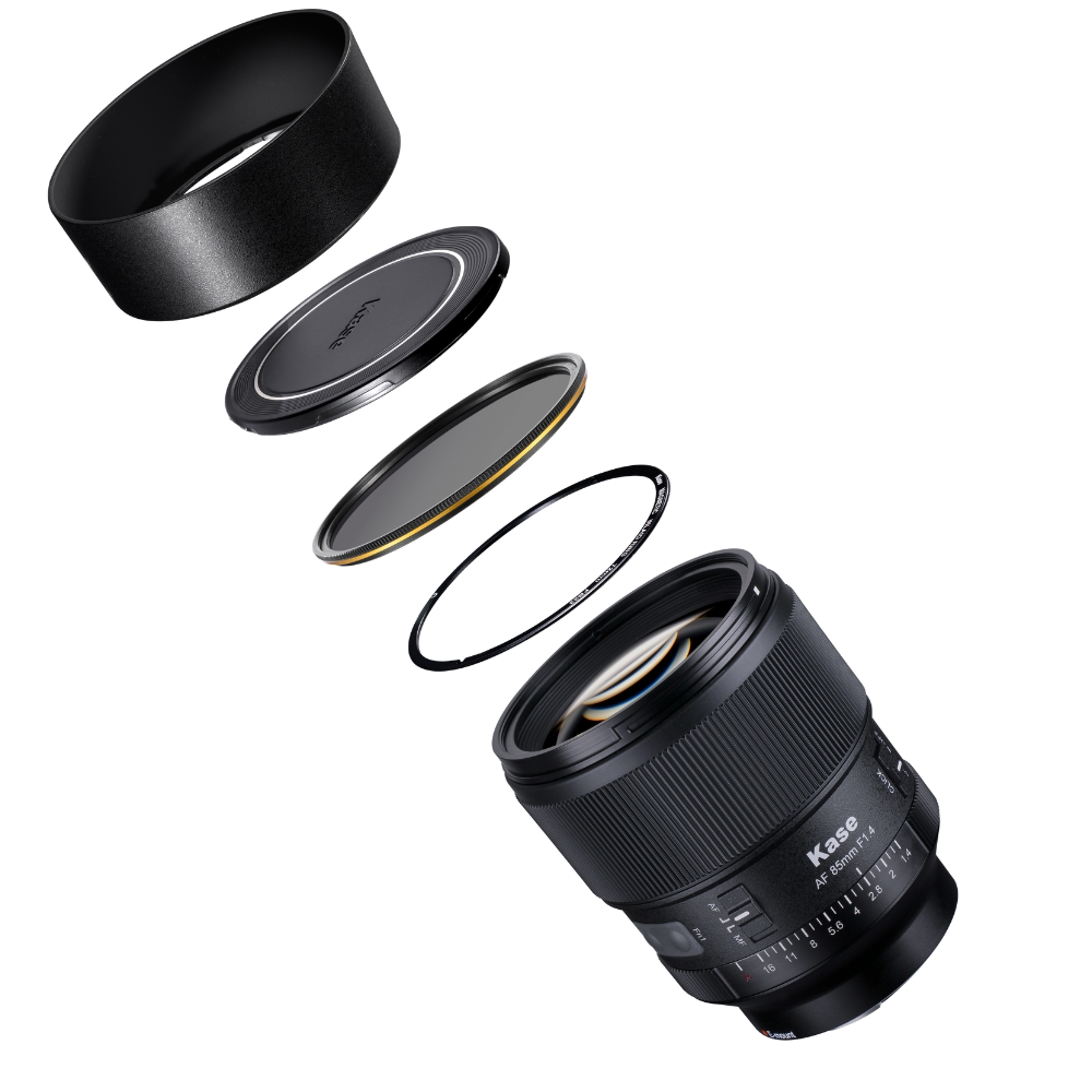 Obiektyw portretowy Kase 85 mm F1.4 - mocowanie Sony E z technologią filtra magnetycznego Obiektyw portretowy Kase 85 mm F1.4 - mocowanie Sony E z technologią filtra magnetycznego