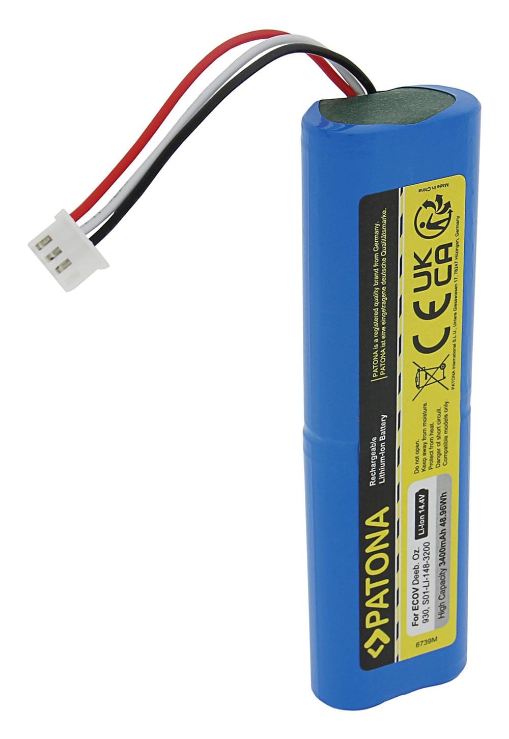 Batterie PATONA pour Ecovacs Deebot Ozmo 930 S01-LI-148-2600