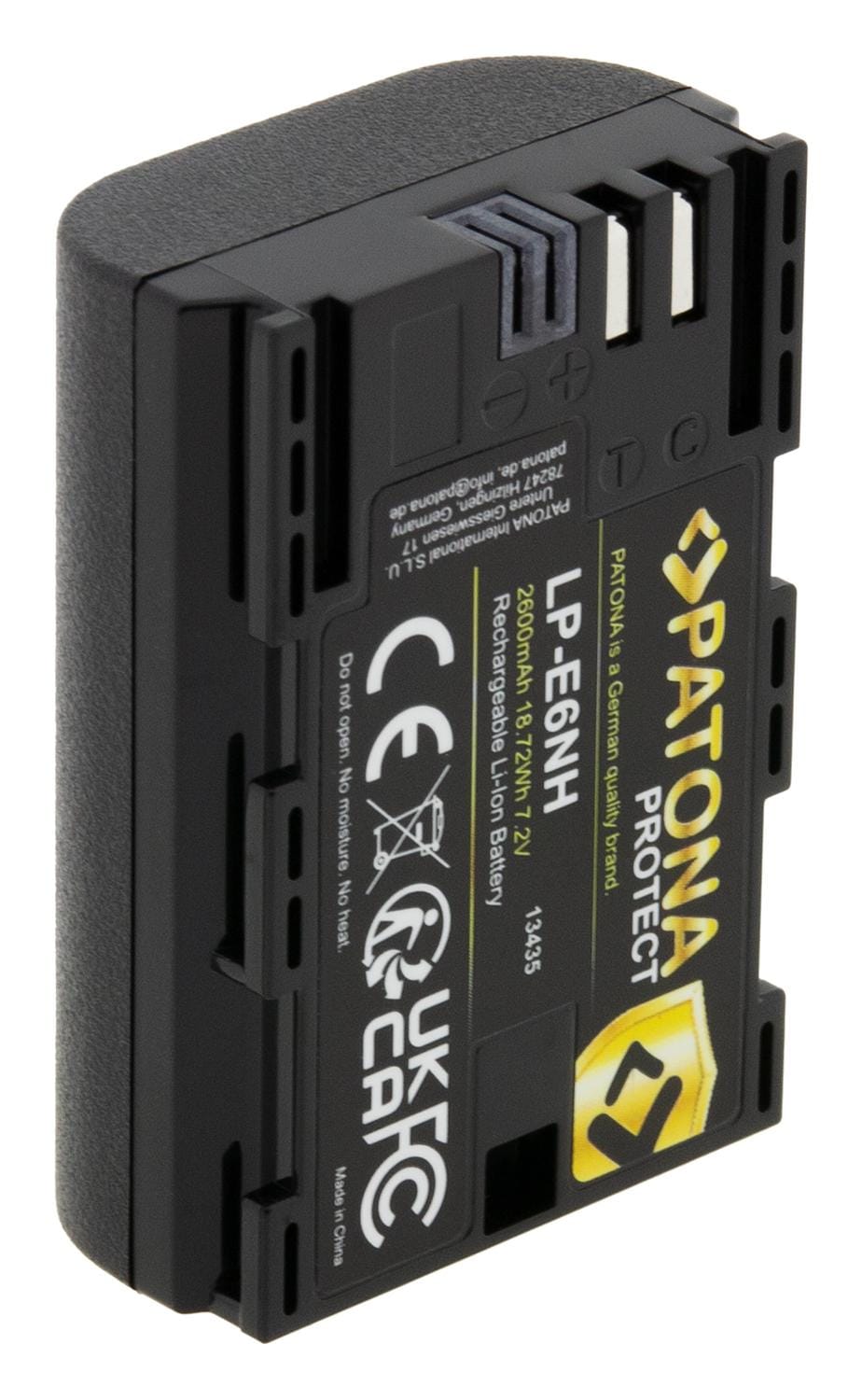 PATONA PROTECT Battery LP‑E6NH for Canon EOS R5, R6, R6II, R7