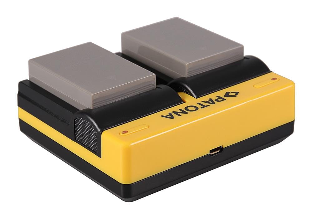 PATONA Dual Charger for Olympus BLN-1 OMD EM1 E-M1 EM5 E-M5 EM5 Mark II E-m5 Mark II incl. Micro-USB