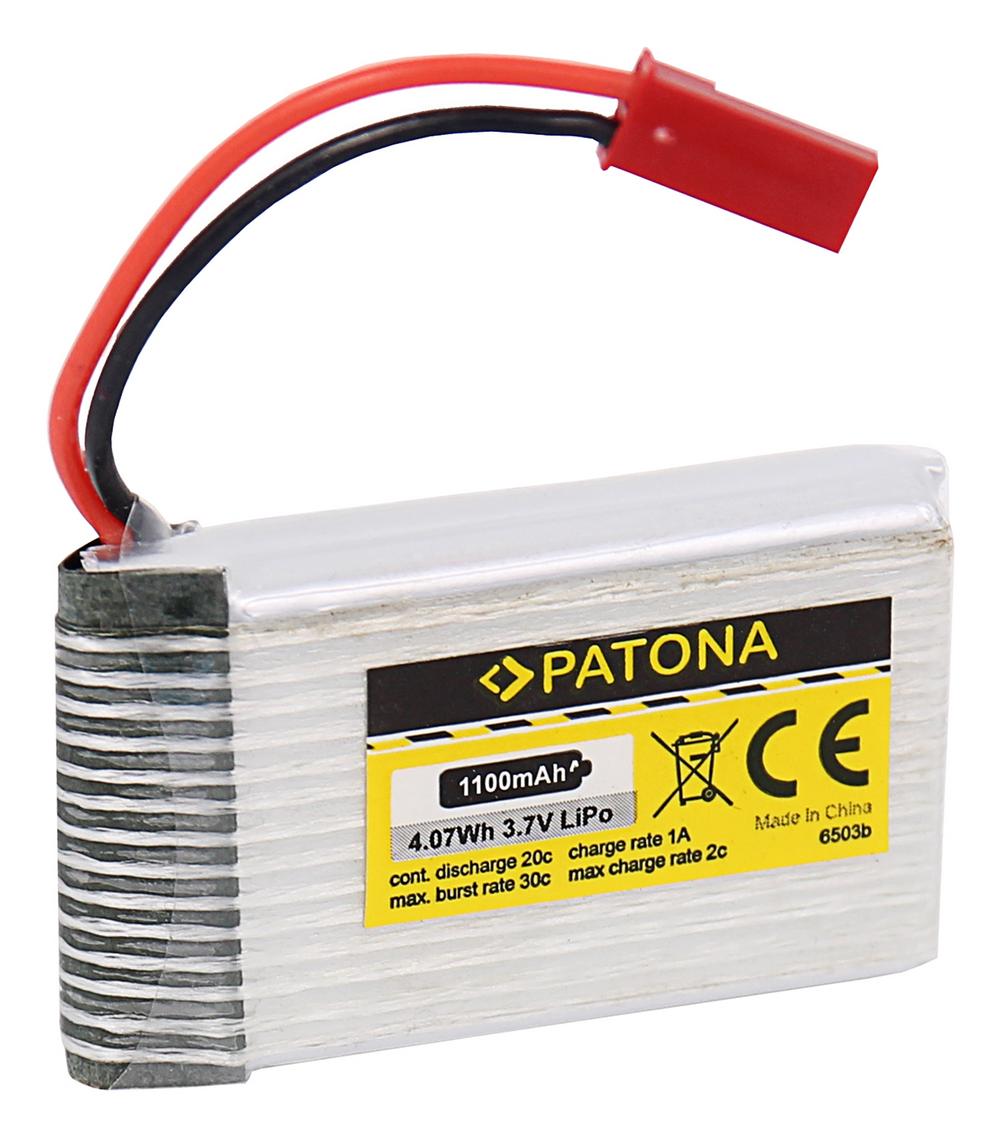 PATONA Batterie RC 3,7V 1100mAh JST Li-Polymer pour Walkera Dragonfly HM 5G4 PATONA Batterie RC 3,7V 1100mAh JST Li-Polymer pour Walkera Dragonfly HM 5G4