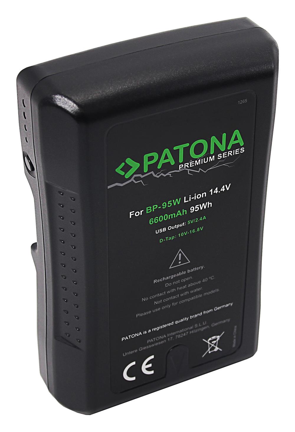 PATONA Premium V‑Mount 95Wh Battery for Sony BP95WS DSR 250P 600P 650P 652P PATONA Premium V‑Mount 95Wh Battery for Sony BP95WS DSR 250P 600P 650P 652P