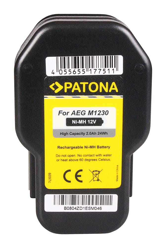 PATONA Batterie pour AEG BDSE12T BEST12BBPB BEST12X BS2E12T SB2E12 WBE2E12 AEG 4 PATONA Batterie pour AEG BDSE12T BEST12BBPB BEST12X BS2E12T SB2E12 WBE2E12 AEG 4