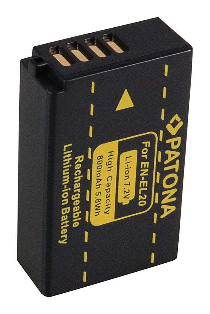 PATONA Batteria per Nikon 1J1 EN-EL20 1 J-1 J1 BATTERIA ACCU Nikon ENEL20