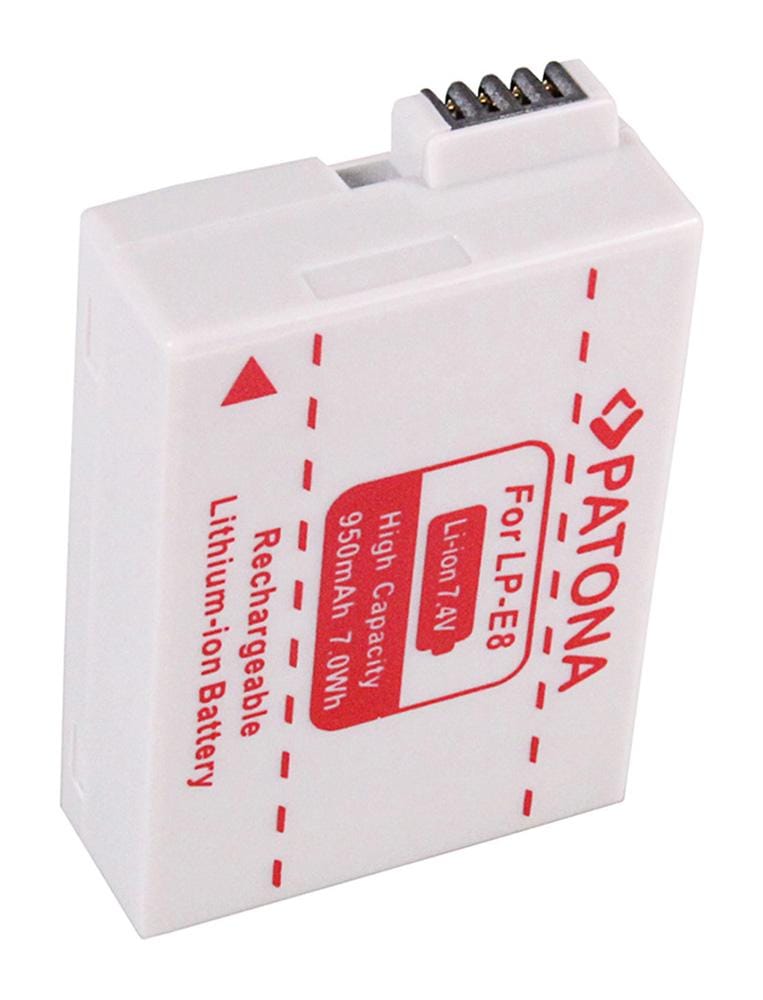 PATONA batteria per Canon LP-E8 LPE8 EOS 550D EOS 600D EOS 550 D EOS 600 D