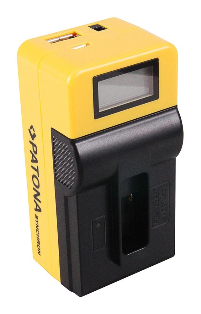 PATONA Synchron USB Charger for GoPro Hero 8 AHDBT-801, Hero 7 AHDBT-701, Hero 6, Hero 5 AHDBT-501 with LCD Display PATONA Synchron USB Charger for GoPro Hero 8 AHDBT-801, Hero 7 AHDBT-701, Hero 6, Hero 5 AHDBT-501 with LCD Display