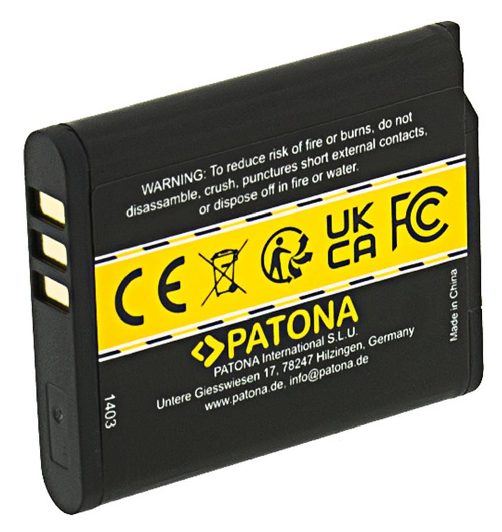 PATONA batteria per Pentax D‑Li96 WG‑1000 WG1000 PATONA batteria per Pentax D‑Li96 WG‑1000 WG1000