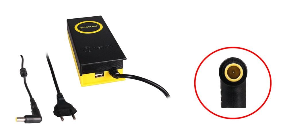 PATONA 90W Sync Power Supply 7.9 x 5.4 x 12 mm 20 V with USB Output 2.1 A