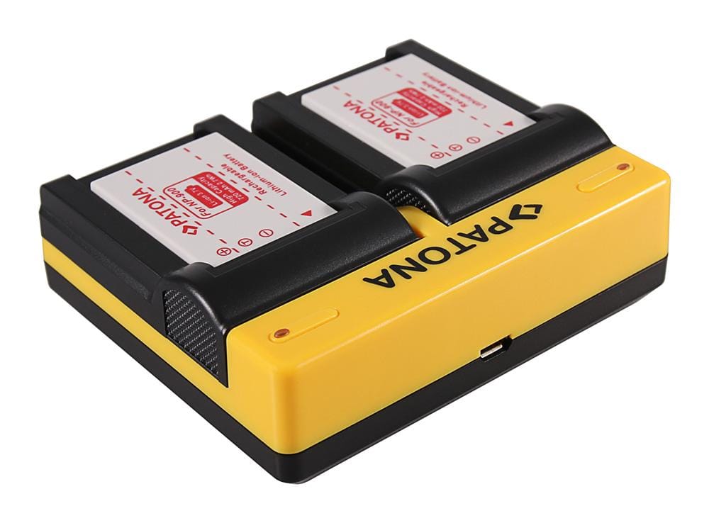 PATONA Dual Charger for Minolta NP-900 CS 6531N CS 6531-N CS5530 CS-5530 Minolta incl. Micro-USB