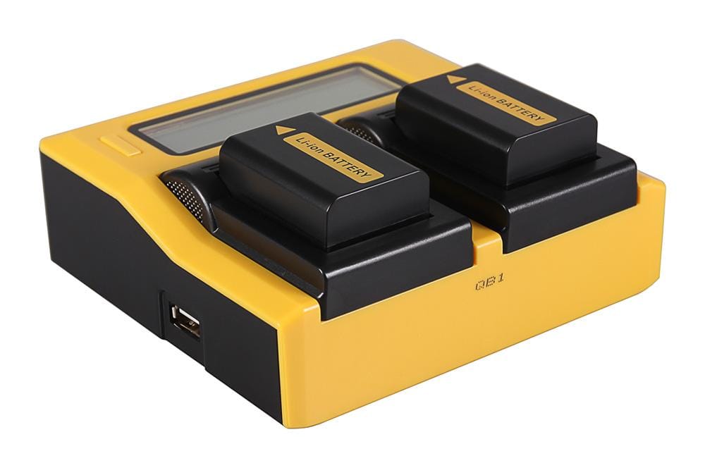 Carregador USB Dual LCD PATONA para Sony NP-FW50 NEX 3 NEX 3C NEX 5 NEX 5A RX1R III DSC-RX1RM3