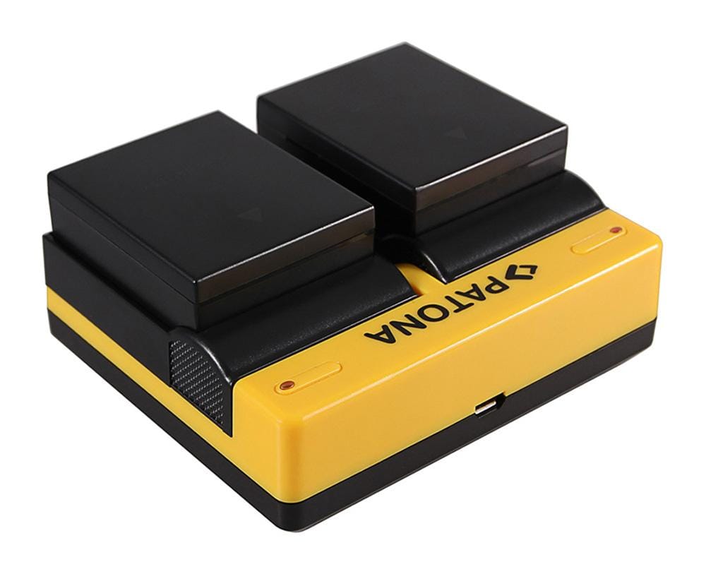 Carregador Dual PATONA para Olympus BLH-1 OM-D EM-1 Mark 2 EM-1 Mark II BLH-1 OM-D incl. Micro-USB