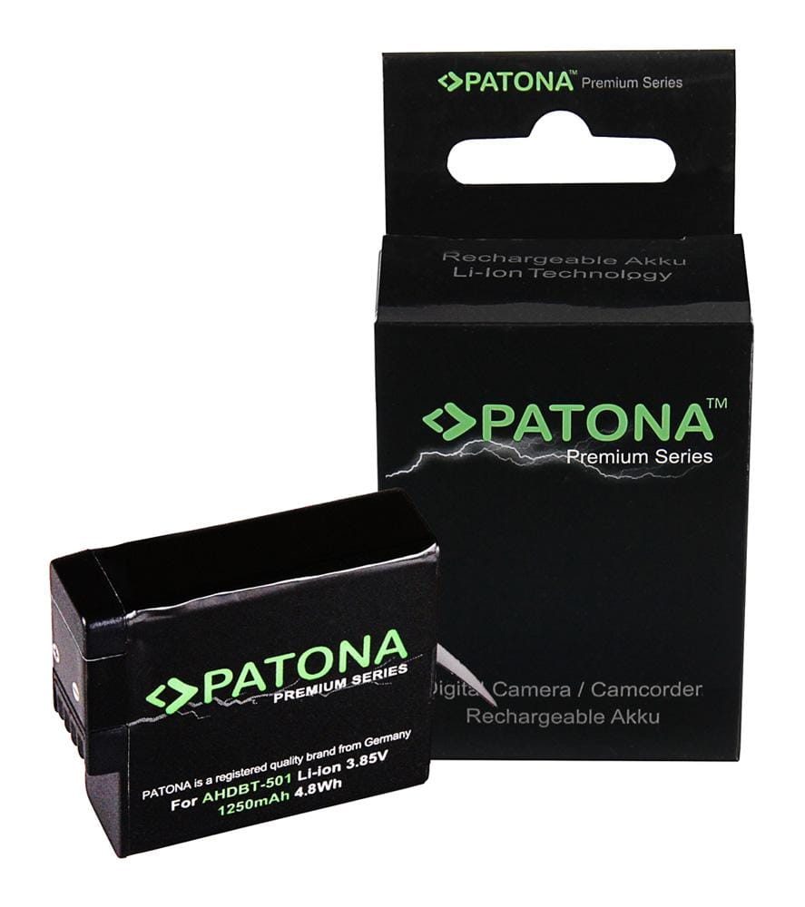 PATONA Premium Battery for GoPro Hero 5 Black, Hero 6, Hero 7 (AABAT-001, AHDBT-501)