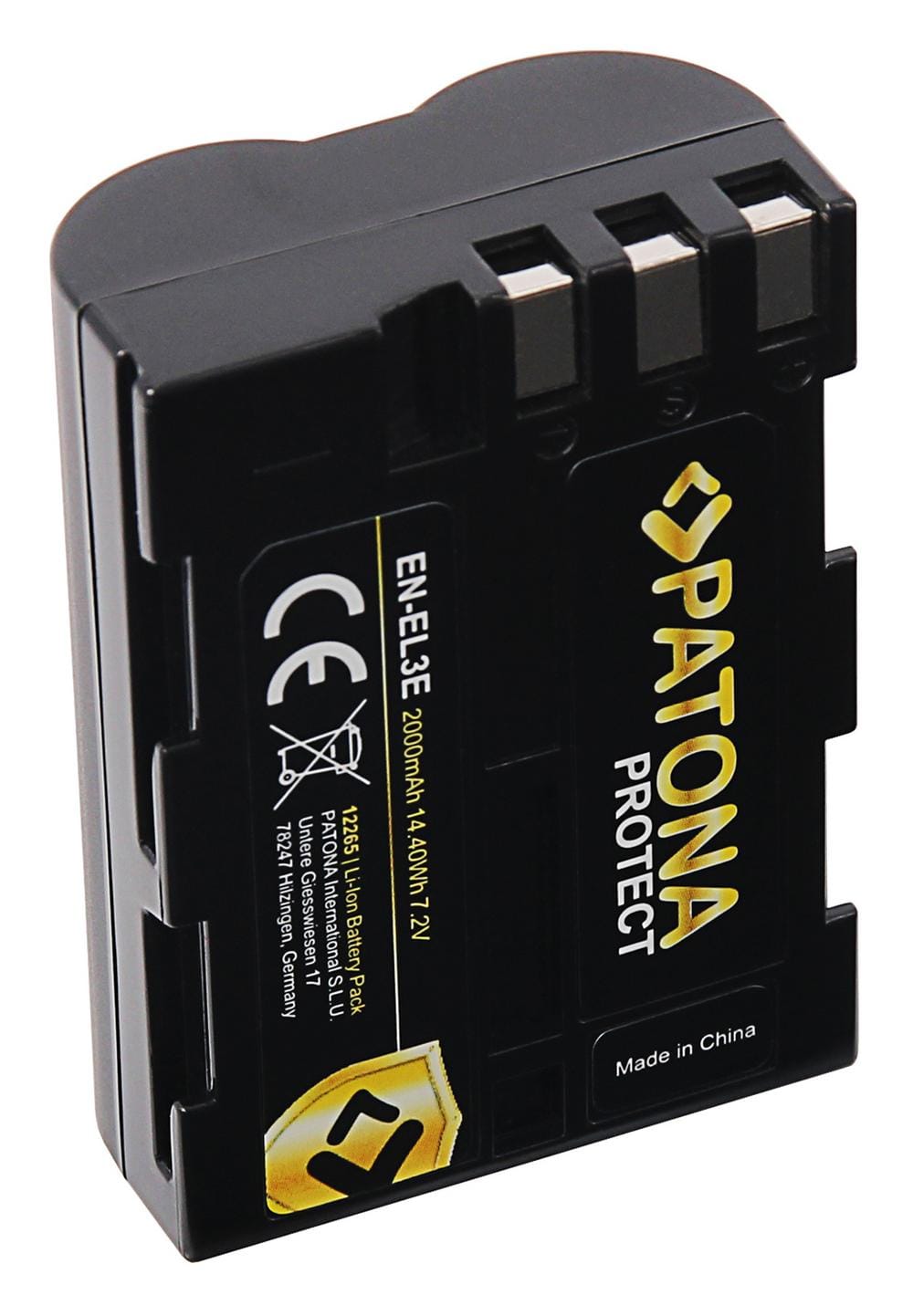 PATONA PROTECT bateria para Nikon D700 D300 D200 D100 D80 D70 D50 EN-EL3e