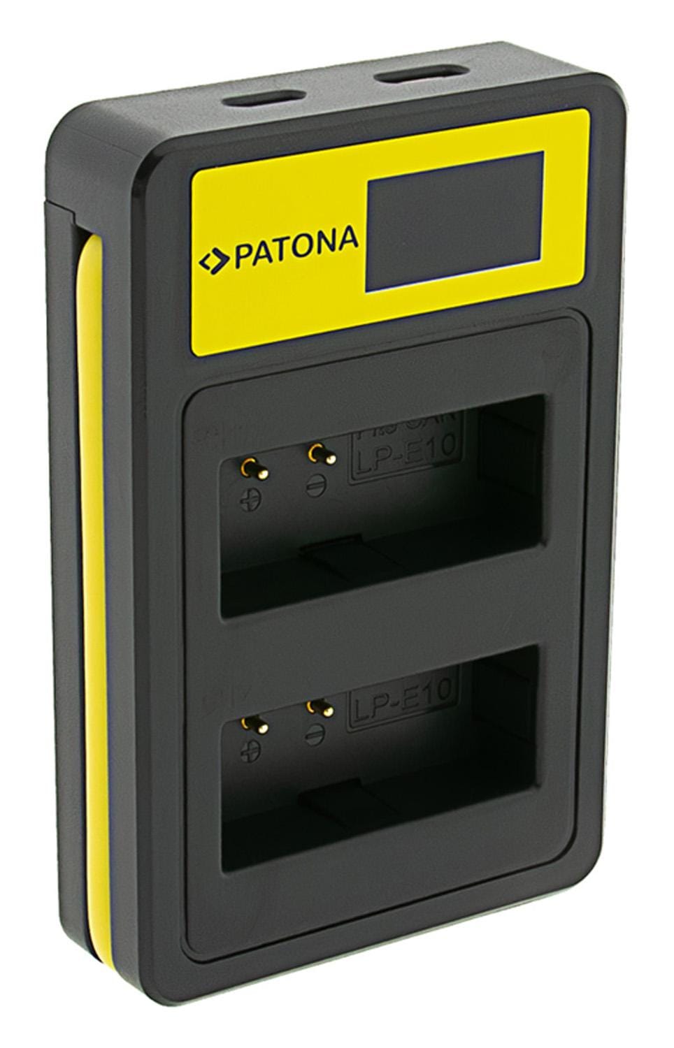 PATONA Smart Dual LCD USB Carregador para Canon LP‑E10 EOS EOS1100D EOS‑1100D Rebel T3 Kiss X50