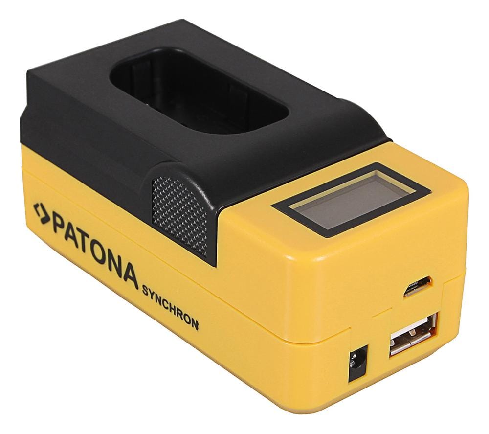 PATONA Synchron Carregador USB para Panasonic DMW-BLJ31 Lumix DC-S1 DC-S1R DC-S1H com display LCD