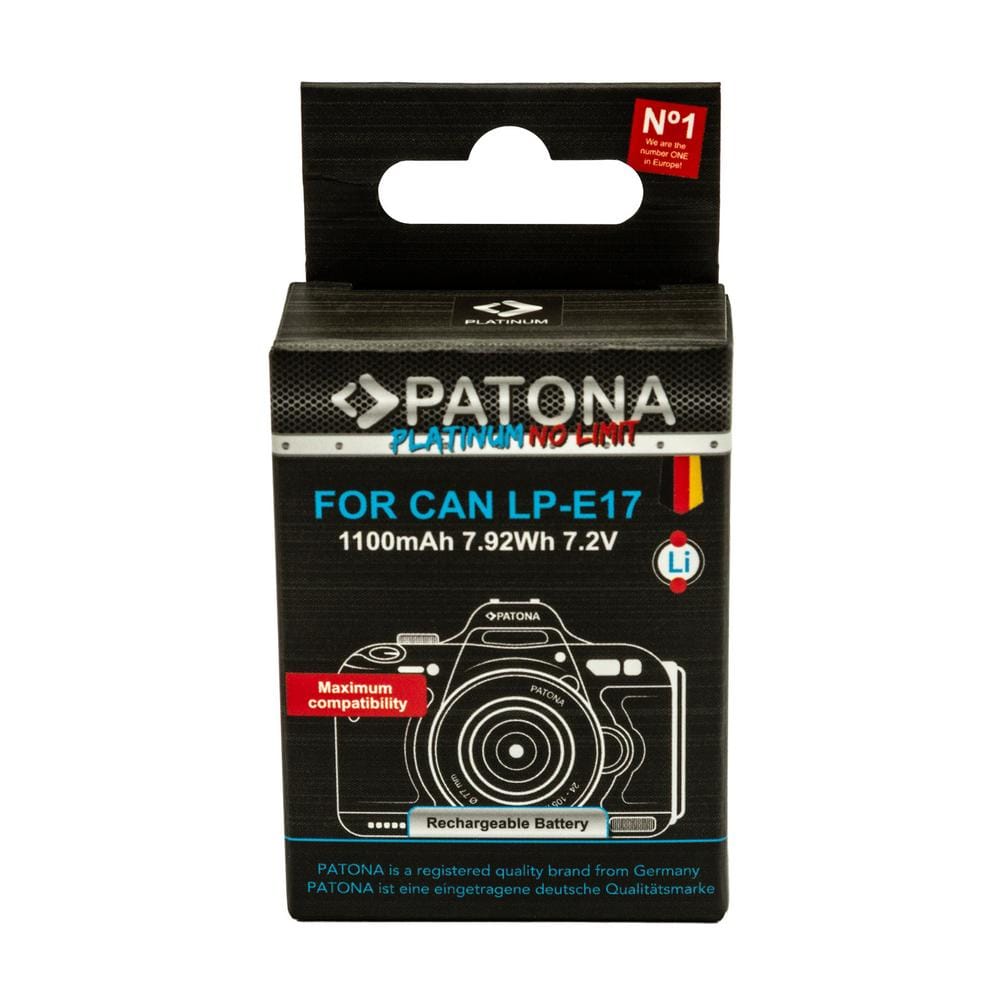 PATONA Platinum Bateria para Canon LP-E17 EOS 200D 750D 760D 8000D Kiss X8i Rebel