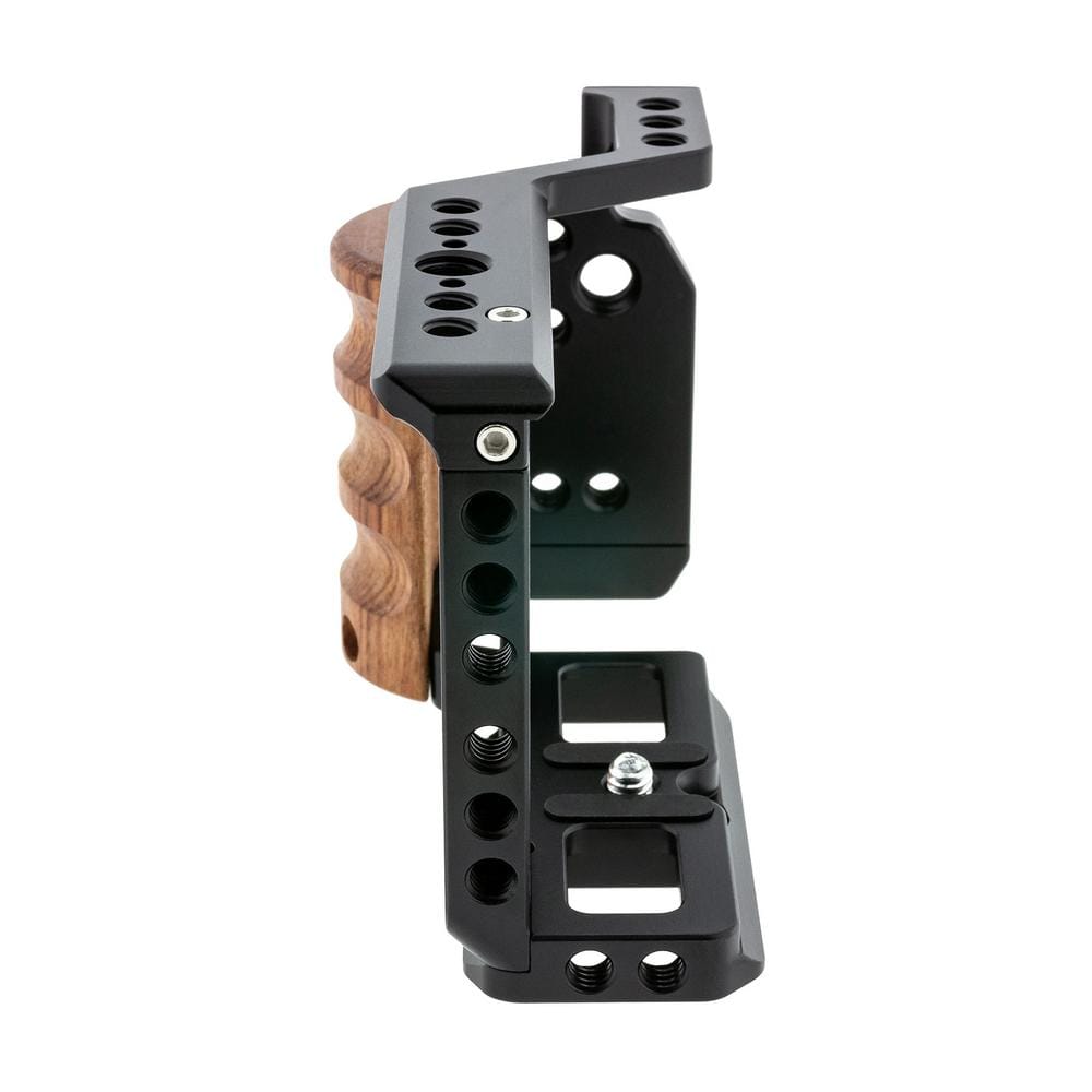 PATONA Premium Camera Cage per Sony ZVE-10 – Alluminio, impugnatura in legno, Arca‑Swiss
