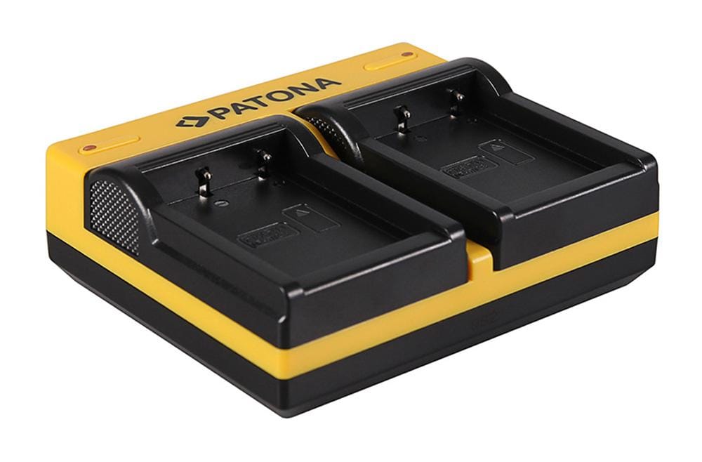 Carregador Dual PATONA para Fujifilm Fuji NP-W126, FinePix HS30 EXR, HS30EXR, HS-30EXR, HS33 incl. Micro-USB