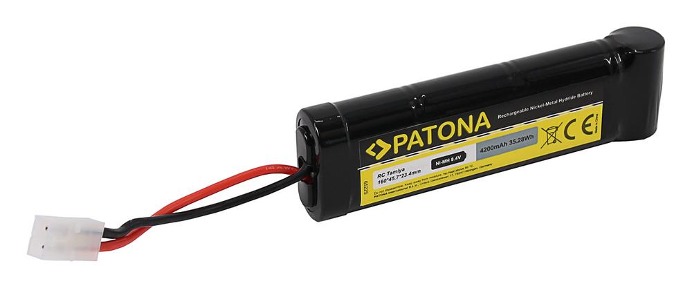 PATONA Batterie RC 8,4V 4200mAh Tamiya Ni-MH pour véhicules RC avec connecteur Tamiya PATONA Batterie RC 8,4V 4200mAh Tamiya Ni-MH pour véhicules RC avec connecteur Tamiya