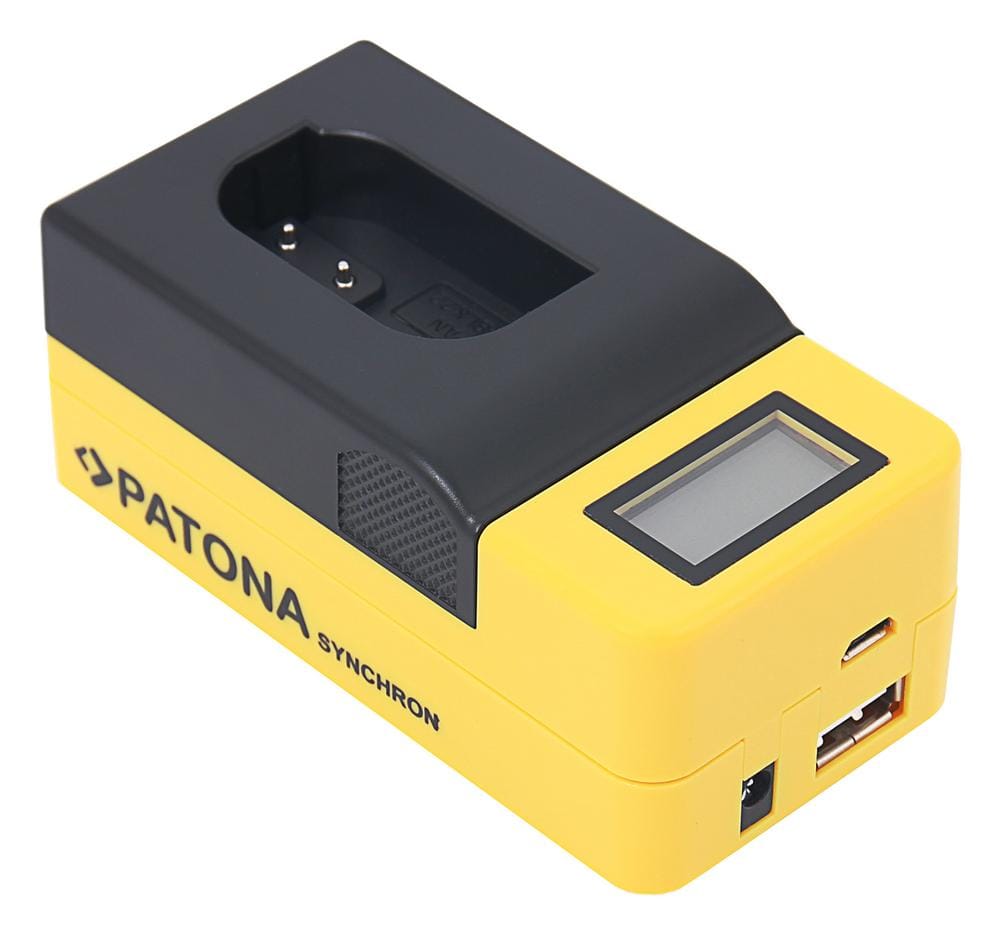 PATONA Synchron Carregador USB para Panasonic DMW-BLK22 DC-S5 G9 GH5 GH5S com ecrã LCD