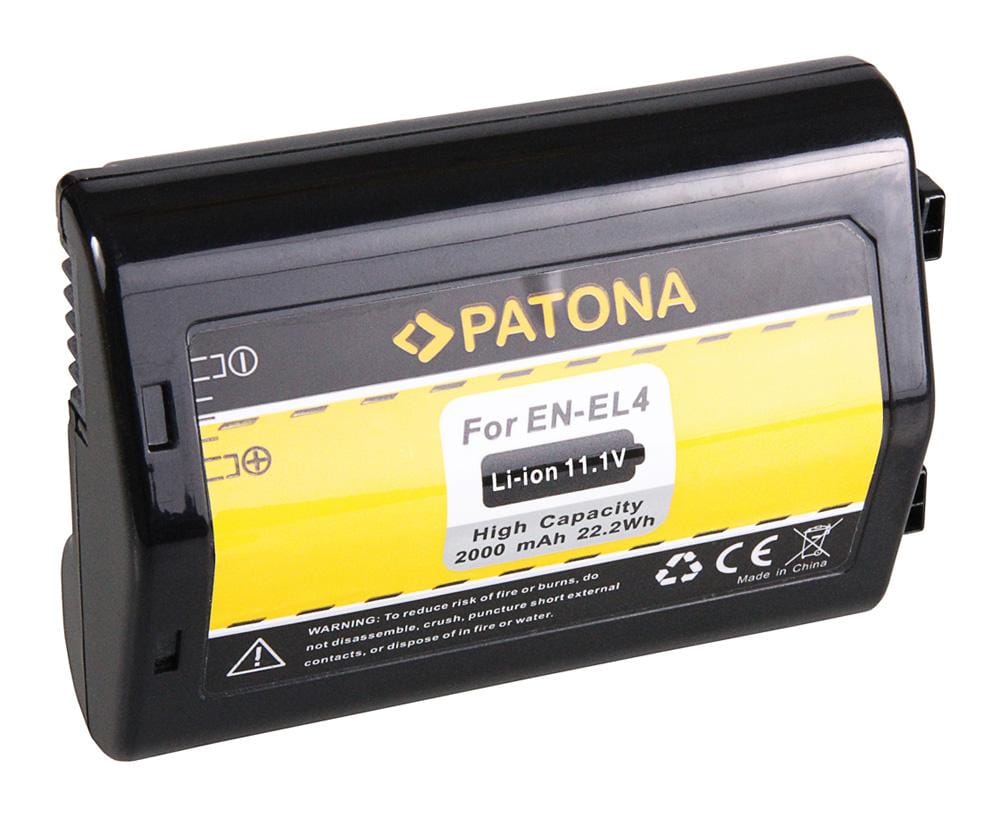PATONA bateria do Nikon EN-EL4 EN-EL4a D2H D2Hs D2X D2Xs D3 D3X F6 PATONA bateria do Nikon EN-EL4 EN-EL4a D2H D2Hs D2X D2Xs D3 D3X F6