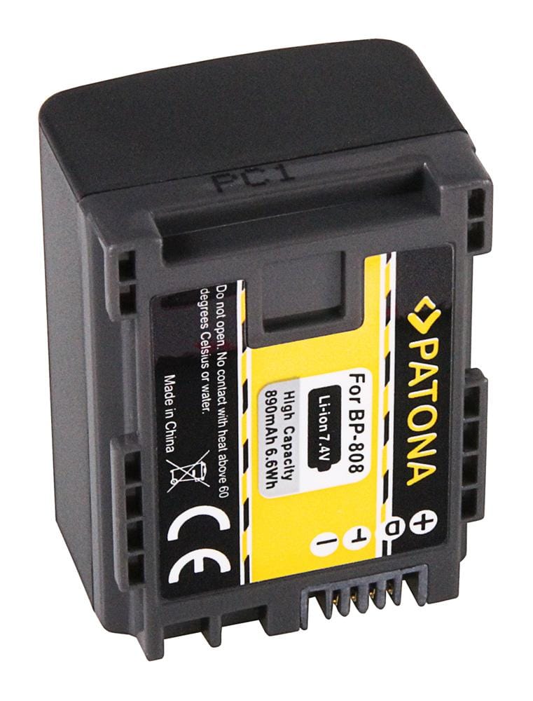 PATONA batteria per Canon BP819 BP827 BP808 BP809 HF100 HG-20 wireless