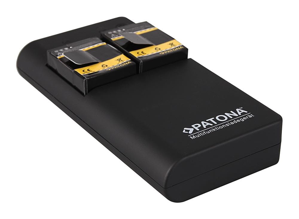 PATONA Powerbank per 2 batterie GoPro Hero 3, inclusa uscita USB