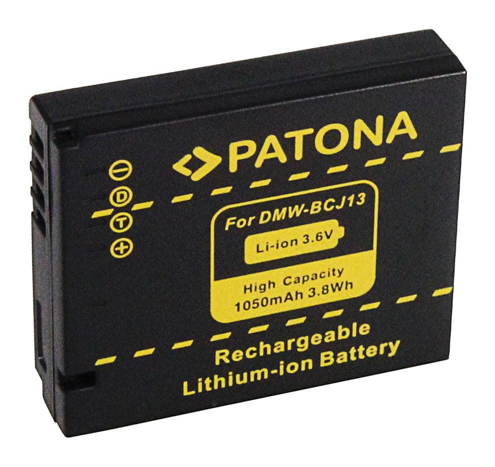 PATONA batteria per Panasonic BCJ13 DMW-BCJ13 BCJ13E LX-5 LX5 *INFO-CHIP*