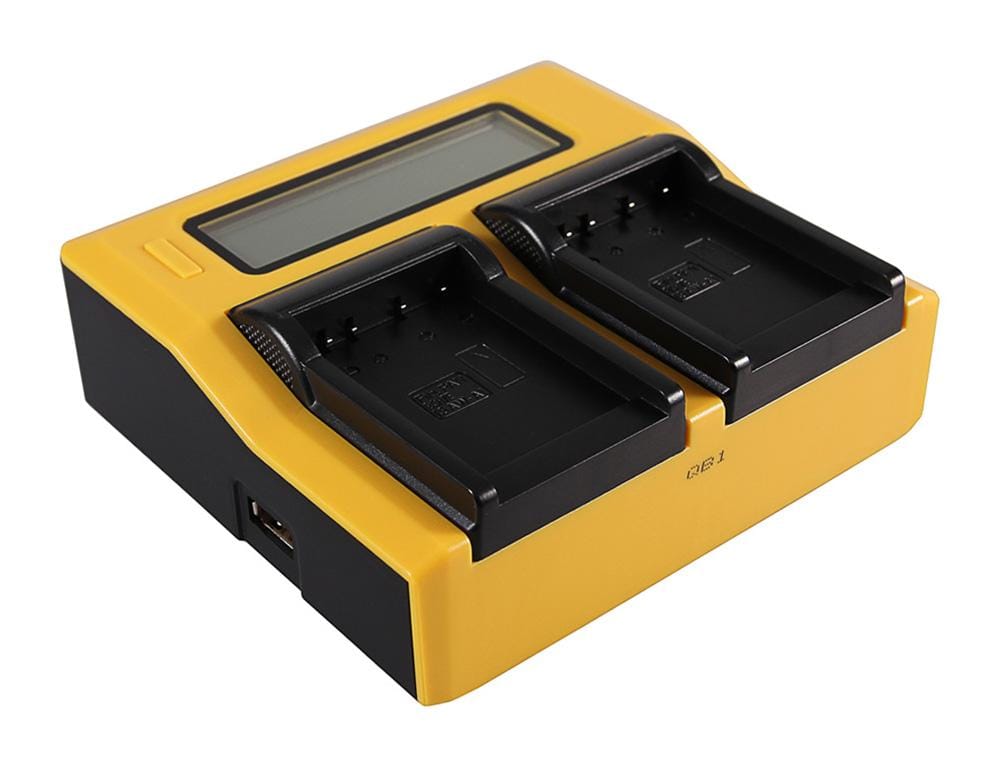 Carregador USB Dual LCD PATONA para Actionpro X7 ISAW A1 A2 A3 BCH7E