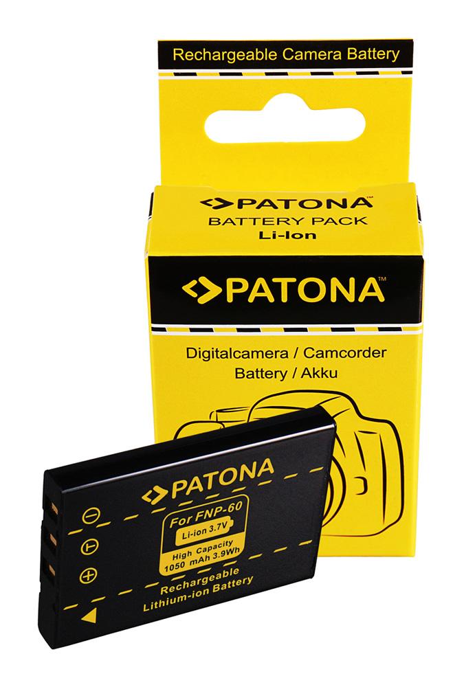 PATONA bateria do Fuji NP60 NP-60 ALDI Medion MD41856 MD85146 MD41856 DC6300