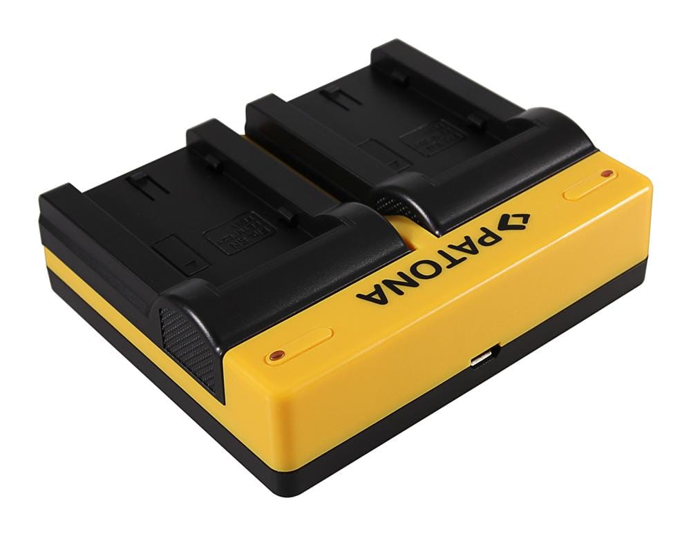 Caricatore Dual PATONA per batterie Sony NP-FS11 DCR-PC DCRPC1 DCR-PC1 DCRPC2 DCR-PC2 DCRPC3 con cavo Micro-USB