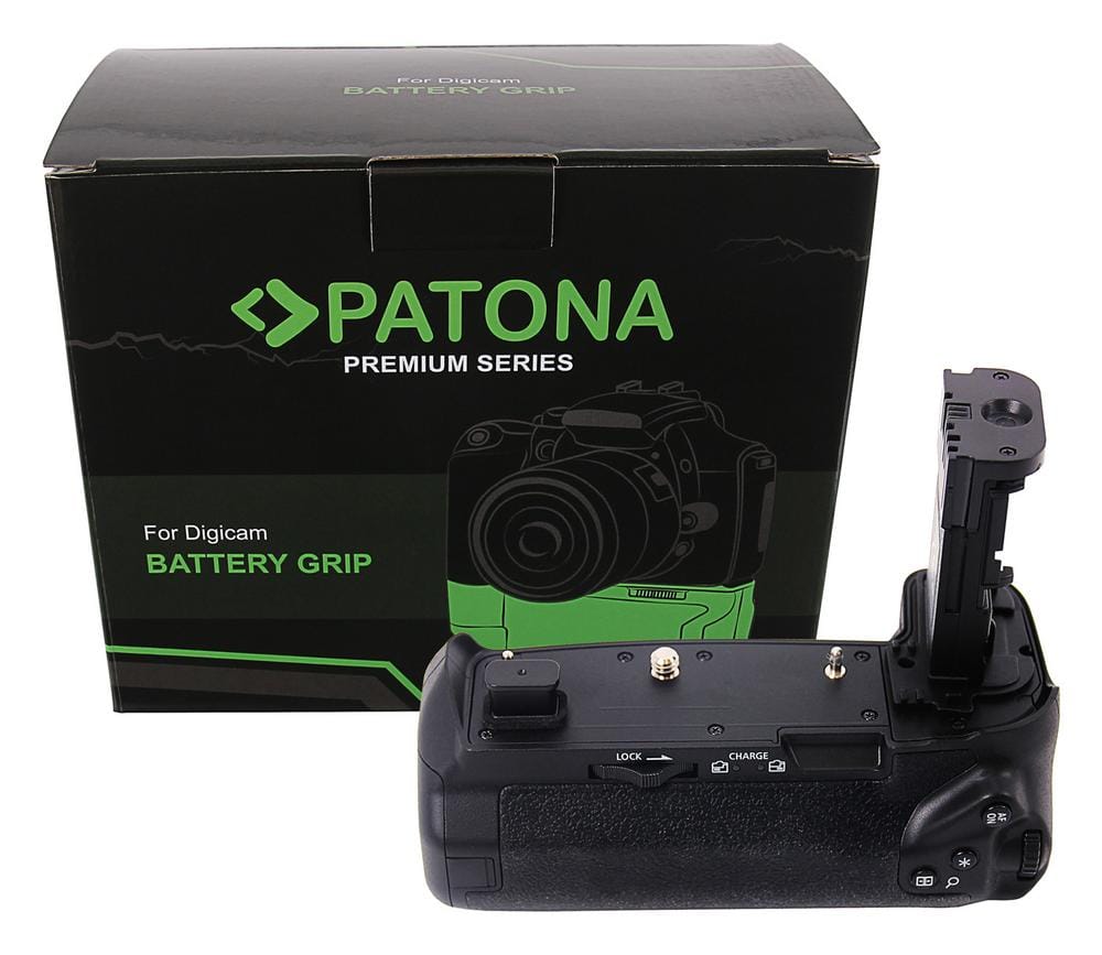 PATONA Premium Grip de batería BG‑E22 para Canon EOS R con 2 baterías LP‑E6N e incluye control remoto PATONA Premium Grip de batería BG‑E22 para Canon EOS R con 2 baterías LP‑E6N e incluye control remoto