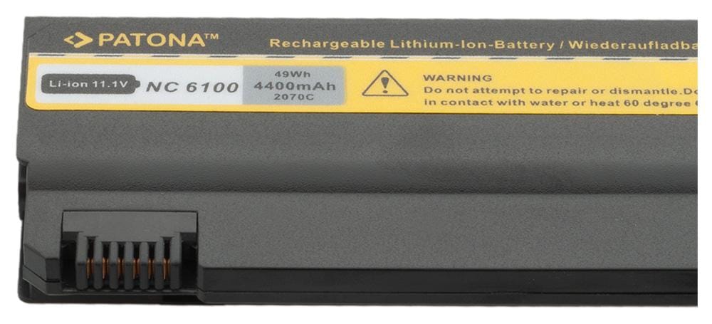 Bateria PATONA para HP NX5100 NX6100 NX6320 NC6110 NC6120 PB994A 4,4 Ah