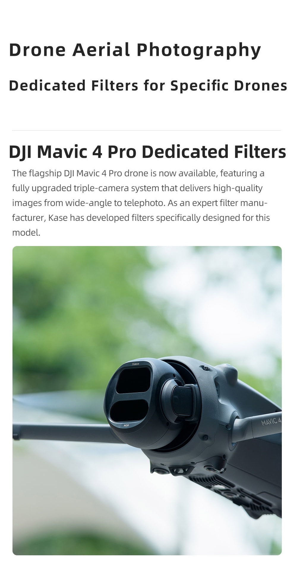 DJI Mavic 4 Pro filtro polarizador CPL