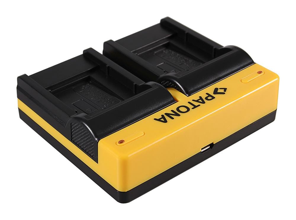 Caricatore Dual PATONA per Casio TR350 TR-350 e Nikon EN-EL11 con Micro-USB Caricatore Dual PATONA per Casio TR350 TR-350 e Nikon EN-EL11 con Micro-USB