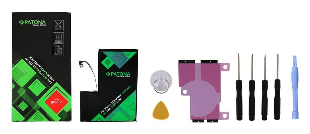 PATONA Premium Akumulator do Apple iPhone 12 Pro Max A2342 A2410 A2411 A2412 z zestawem narzędzi PATONA Premium Akumulator do Apple iPhone 12 Pro Max A2342 A2410 A2411 A2412 z zestawem narzędzi