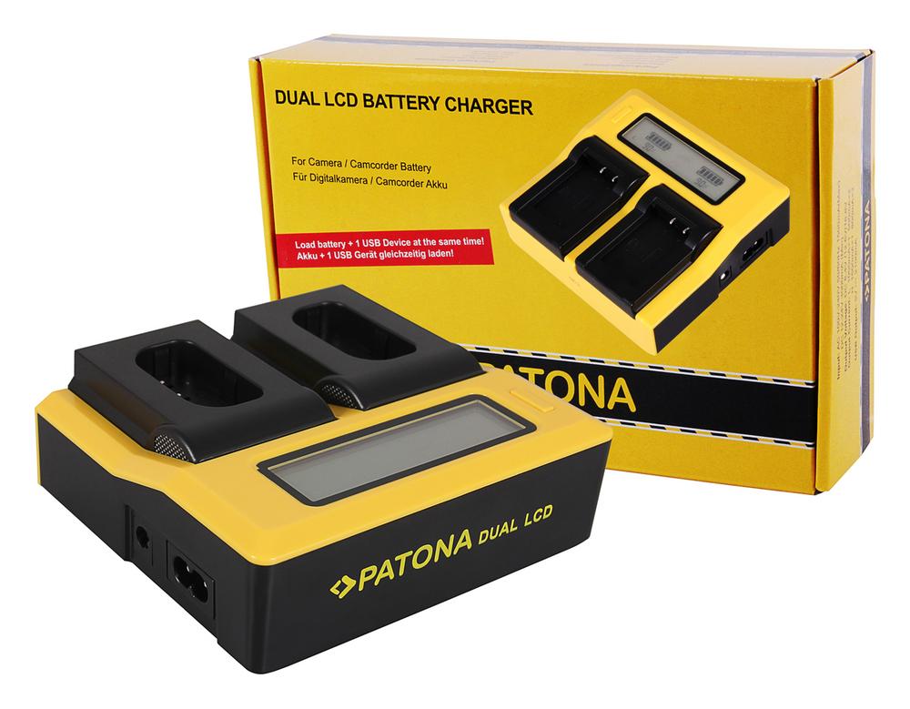 Carregador USB Dual LCD PATONA para Panasonic DMW-BLJ31 Lumix DC-S1 DC-S1R DC-S1H Carregador USB Dual LCD PATONA para Panasonic DMW-BLJ31 Lumix DC-S1 DC-S1R DC-S1H