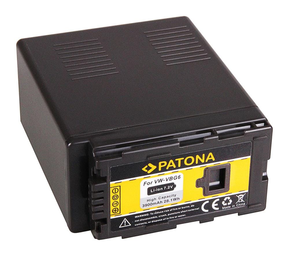 PATONA Batteria per Panasonic VW‑VBG6, AG‑HCM41, AG‑HCM41EU, AG‑HMC70, AG‑HMC71 PATONA Batteria per Panasonic VW‑VBG6, AG‑HCM41, AG‑HCM41EU, AG‑HMC70, AG‑HMC71