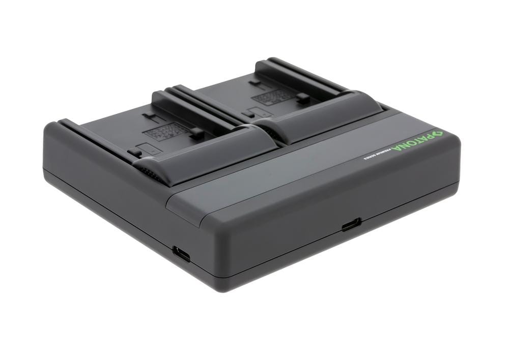 PATONA Premium Dual PD Performance Charger for Sony NP-FP50 with USB-C input/output